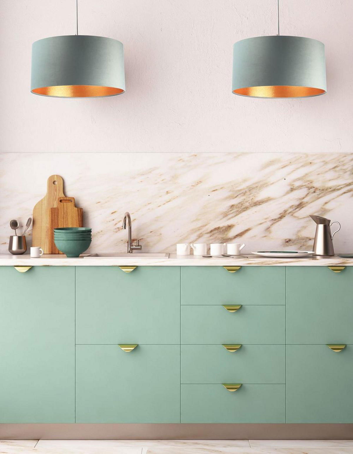 HÄNGELEUCHTE Gold 60/30 cm - Beige/Goldfarben, Kunststoff (60/1.1/30cm) - ONZENO