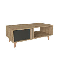COUCHTISCH Malmo Saphir Anthrazit - Anthrazit/Beige, Holzwerkstoff/Kunststoff (60/120/45cm) - moebel17