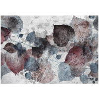 FOTOTAPETE Blätter Beton Grau 200x140 cm - Multicolor, Papier (200/140cm) - Wallarena