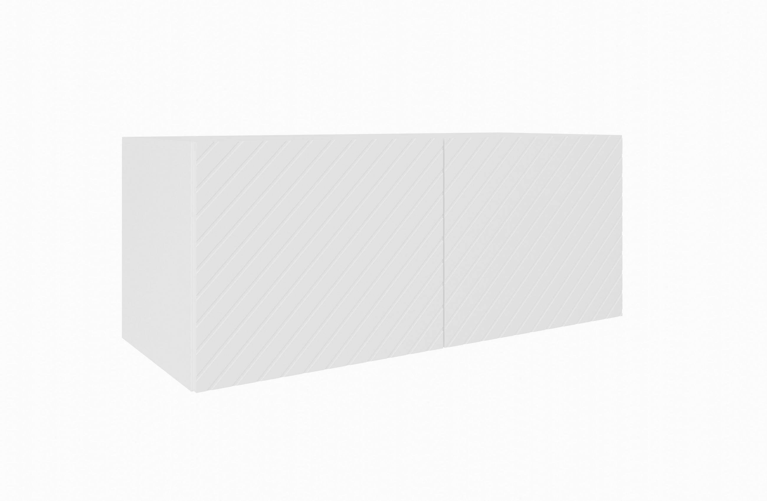 Meblini Tv-Schrank Weiß 100x115x40 cm
