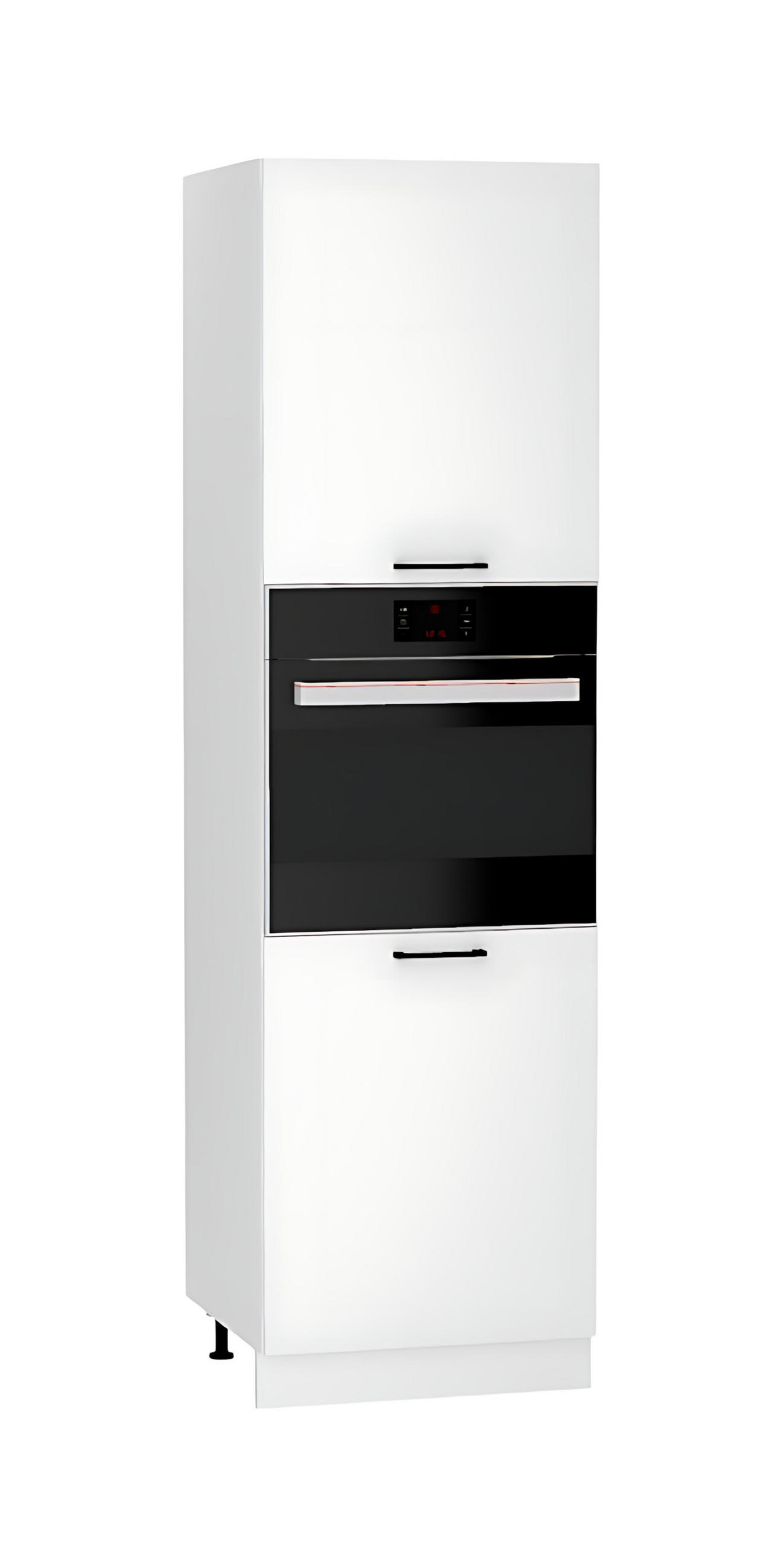 MIKROWELLENUMBAUSCHRANK D60PK/2133 P/L - Dnoria - Elegante Geräte-Integration - Weiß, Holz/Metall (60/213.3/56cm) - ROYAL24_MARKT