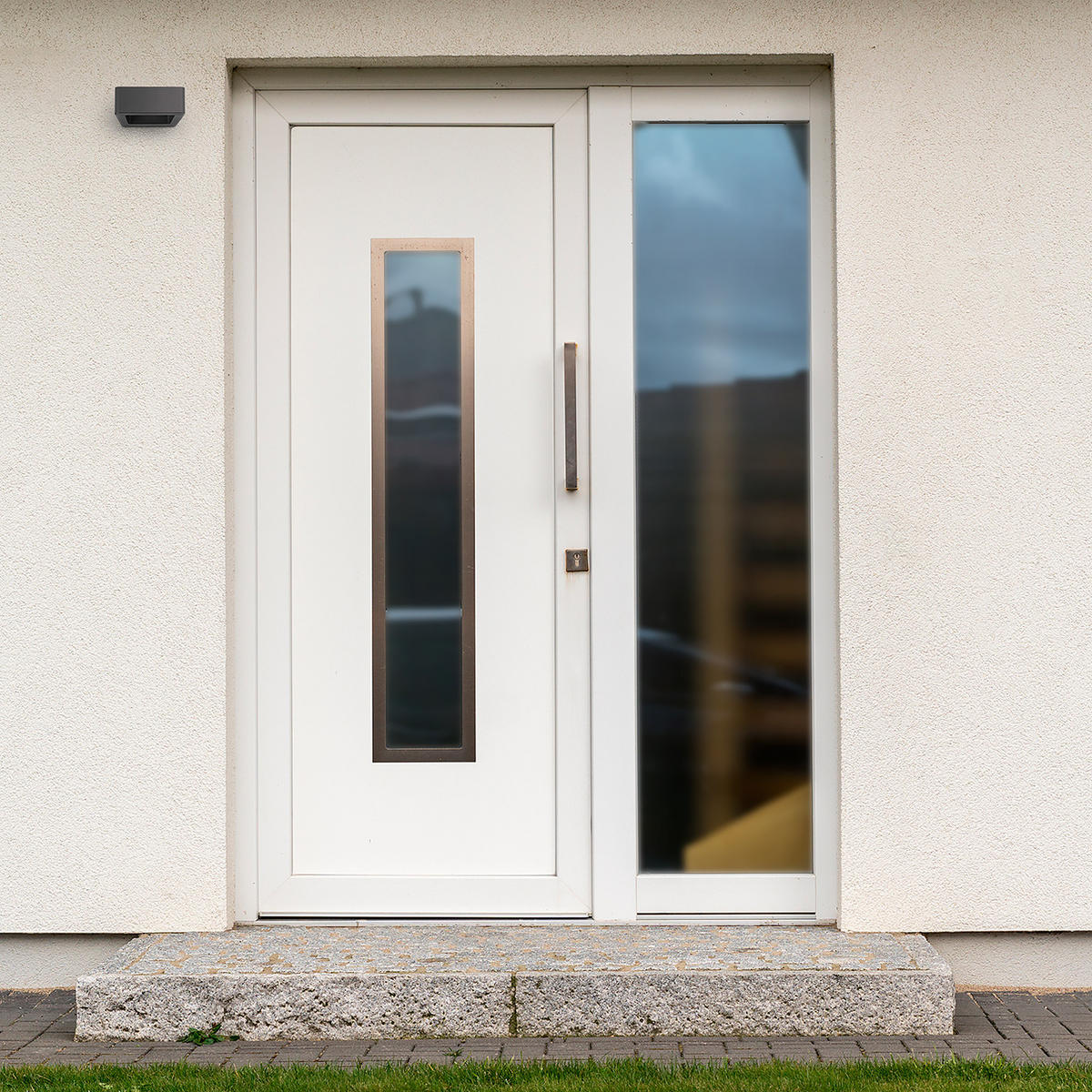 AUSSENLEUCHTE Crawa - Anthrazit, Metall (14.5/12/4.5cm) - Paco Home