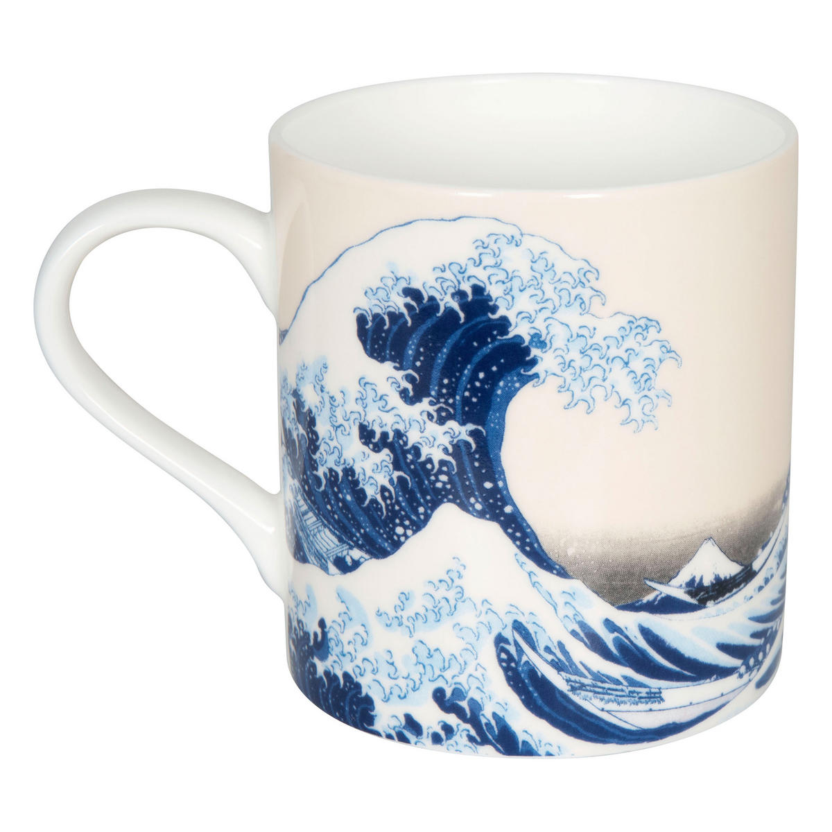 KAFFEEBECHER Fine Art - The great Wave, in Geschenkbox - Naturfarben, Keramik (0.4L) - Könitz