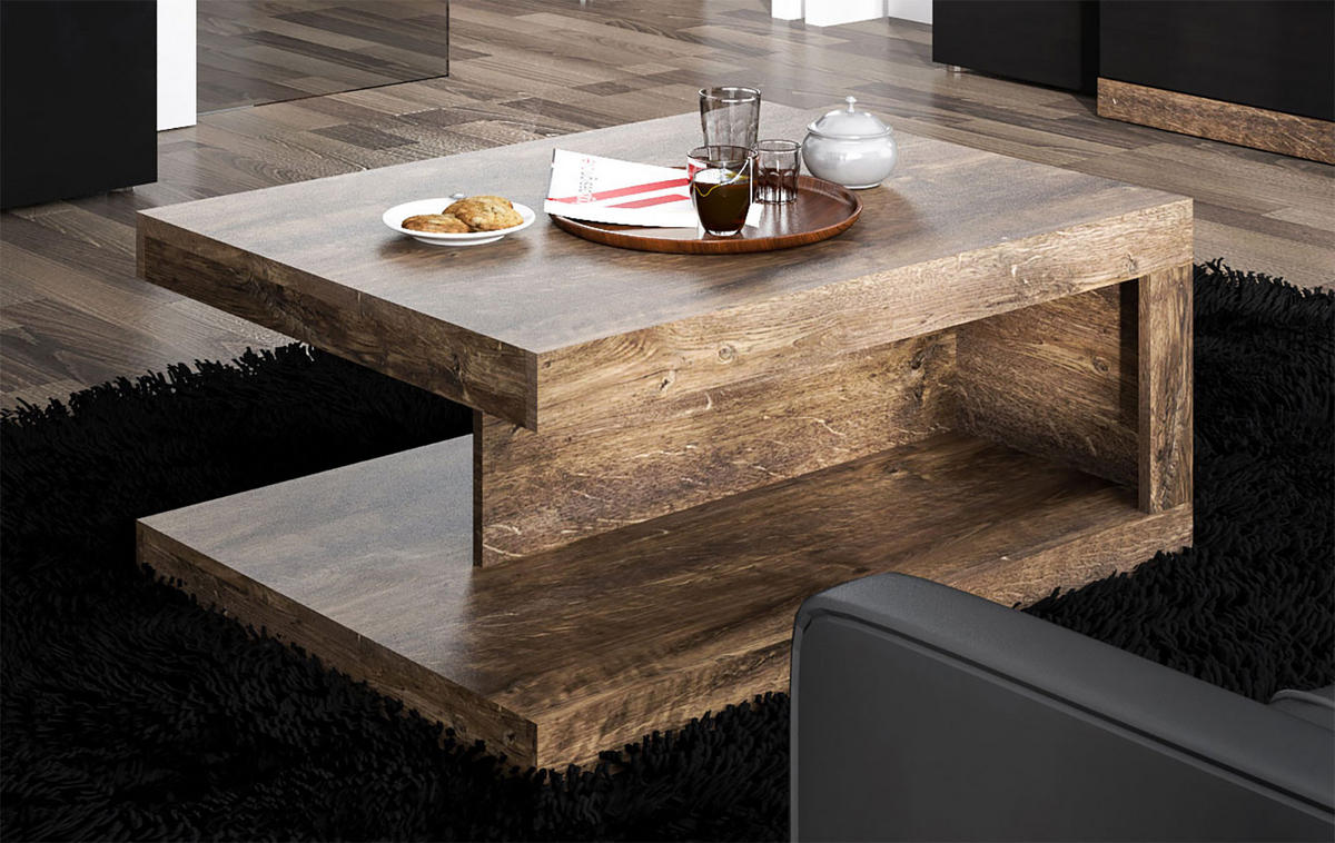 COUCHTISCH Silily hidalgofarben matt 90 / 68 / 40cm - Braun, Holz/Holzwerkstoff (68/90/40cm) - Feldmann-Wohnen