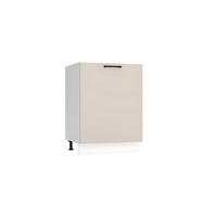 UNTERSCHRANK D60 PC - Morvex - Praktisch und organisiert für Ihre Küche - Beige, Holz/Metall (60/82/52.4cm) - ROYAL24_MARKT