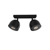 DECKENLEUCHTE Campanella X2 - Schwarz Hochglanz, Metall (6.5/27/18cm) - Lumicom