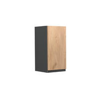 HÄNGESCHRANK R-Line Goldkraft Eiche 30 cm J-Shape - Anthrazit/Eiche Wotan, Holzwerkstoff (30/60/31cm) - Vicco