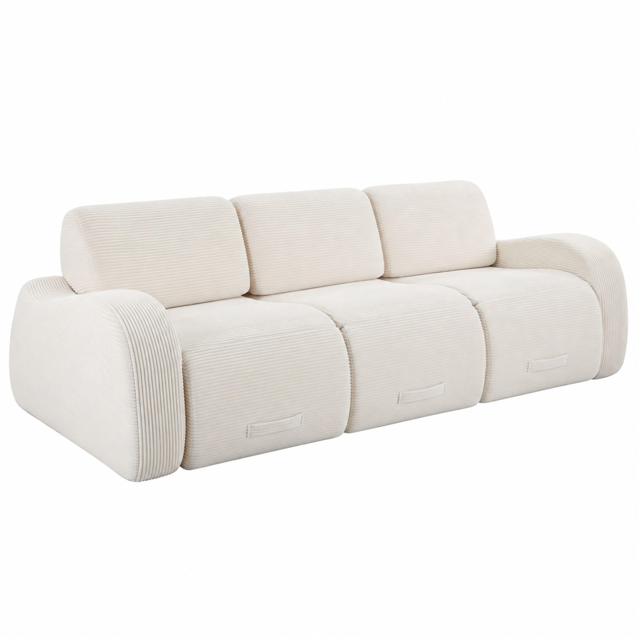 Meubliv Sofa Beige 115x76x247 cm