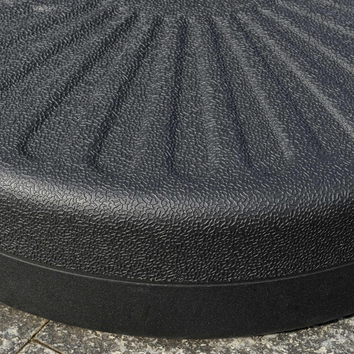 SONNENSCHIRMSTÄNDER 22 kg Ø51 cm schwarz - Schwarz, Kunststoff (51/51cm) - LEBENLANG