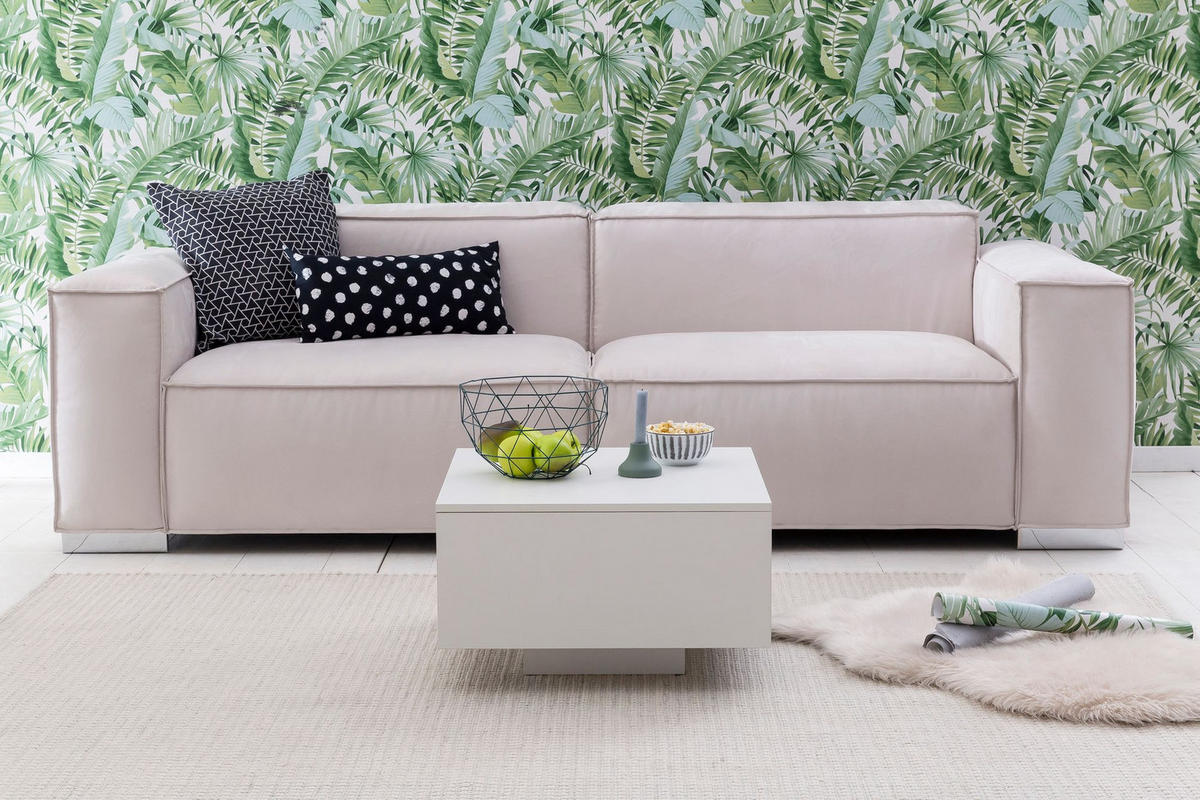 COUCHTISCH aus Holz, Puristisches Design - Weiß, Holz (60/60/35cm) - KADIMA DESIGN