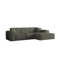 ECKSOFA Ottom Celes Premium Ascot Bukla - Jadegrün, Holzwerkstoff/Textil (266/165cm) - Fun Möbel