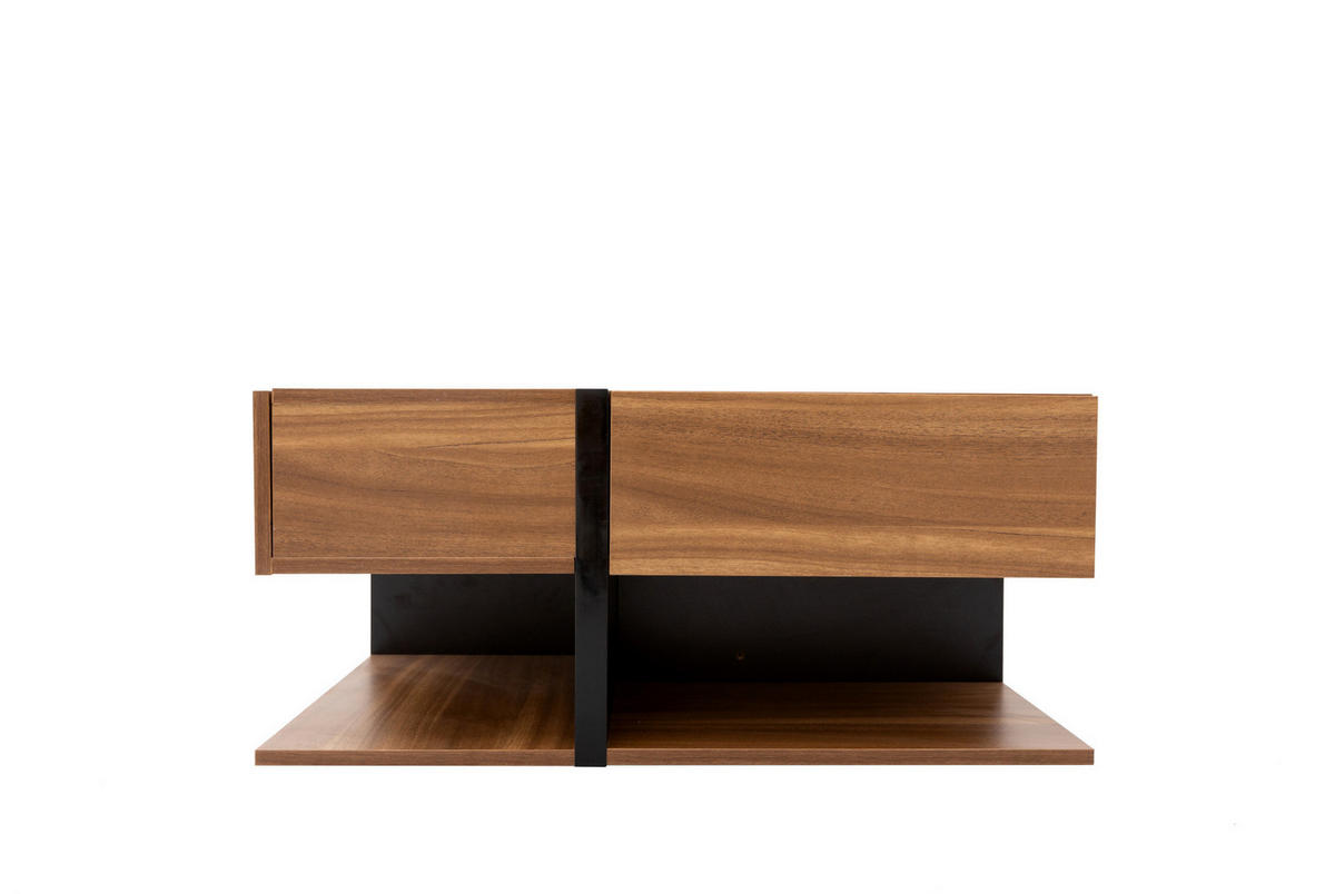 COUCHTISCH 78/78/36 cm Natur aus Spanplatte mit 4 Schubladen - Naturfarben, Holzwerkstoff (78/78/36cm) - OKMYHOME