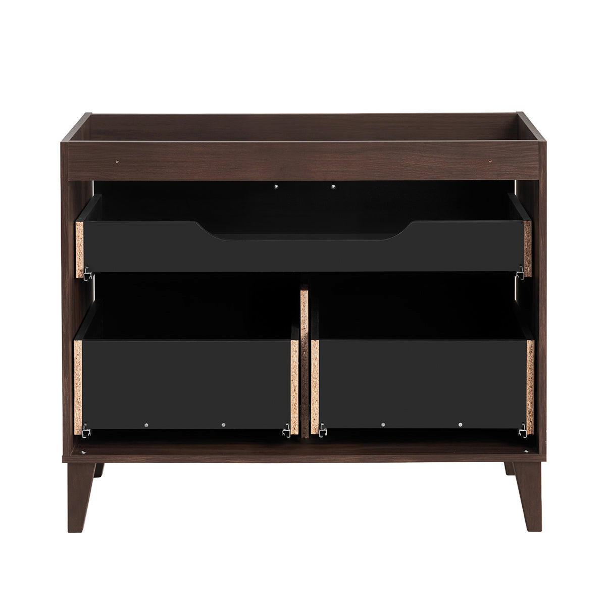 SKRINKA POD UMÝVADLO 100cm Moka Drevo - hnedá, kompozitné drevo (100/82/46cm) - Petits-meubles