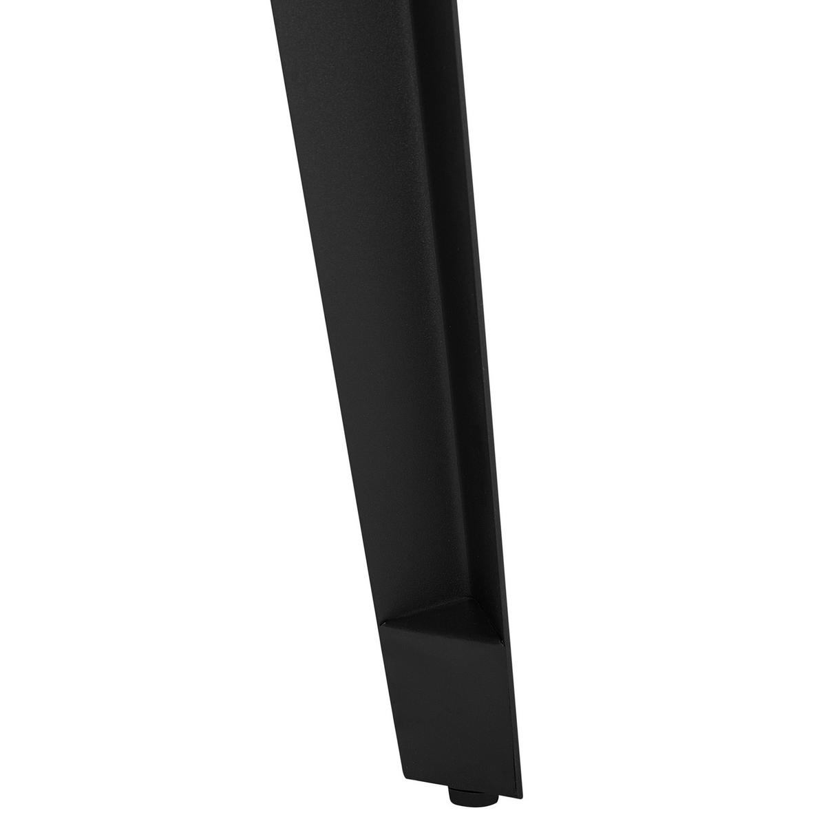ESSTISCH 160/90/76 cm Dunkelbraun, Schwarz Rechteckig Witney - Dunkelbraun, Holzwerkstoff (160/90/76cm) - Beliani