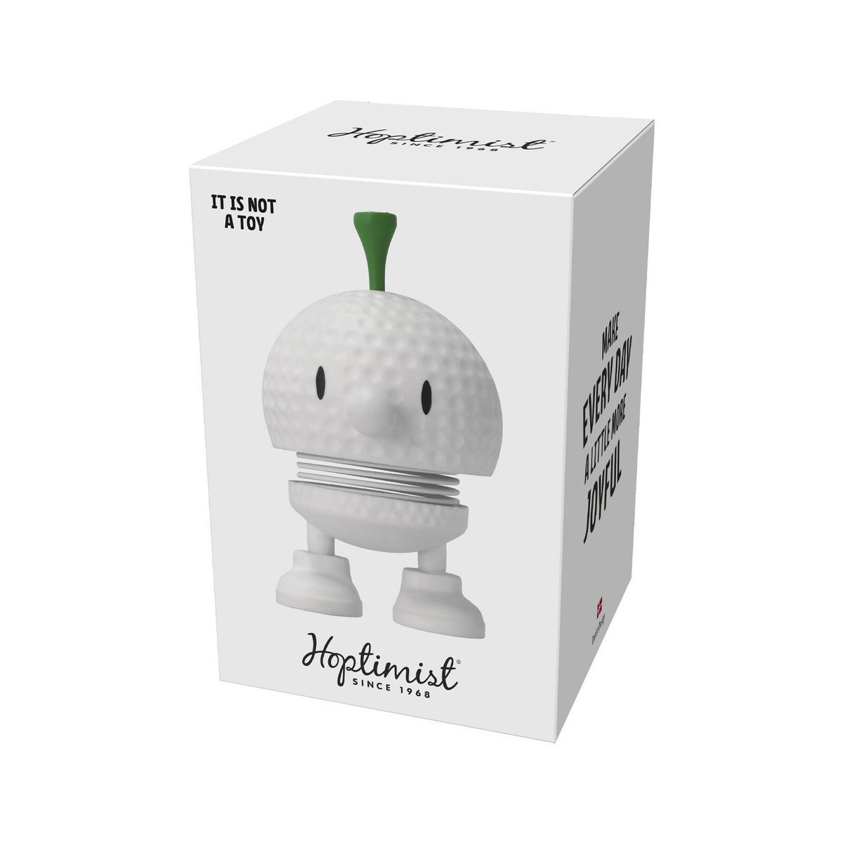DEKOFIGUR Bumble S Golf weiß 7,6 cm - Weiß, Kunststoff (5.8/7.6/4.5cm) - Hoptimist