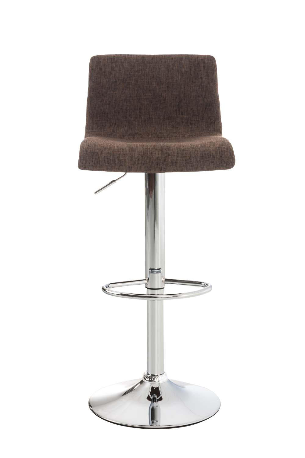 BARHOCKER BERLIN Braun Stoff - Braun, Textil/Metall (39/84/36cm) - DELUKE
