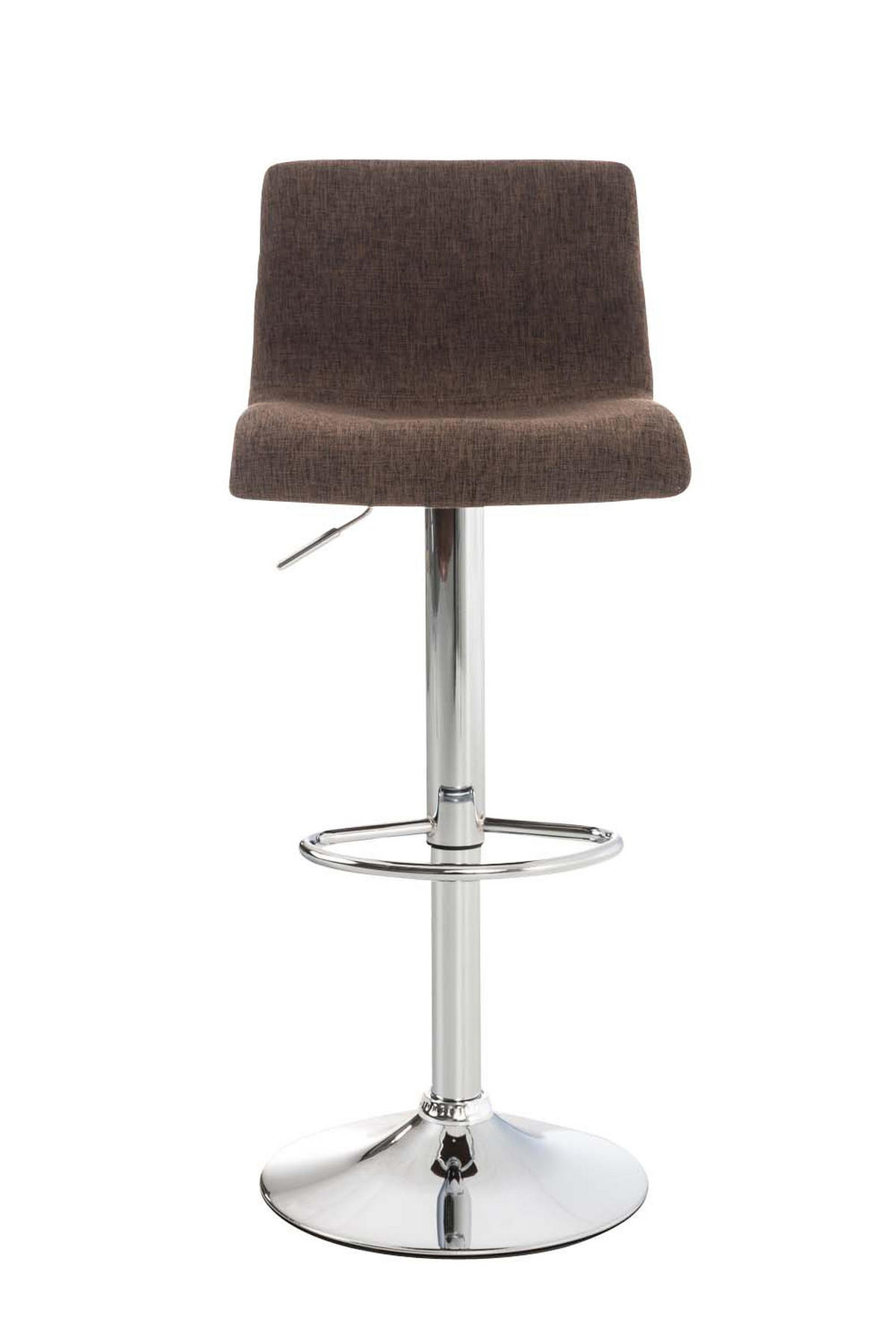 BARHOCKER BERLIN Braun Stoff - Braun, Textil/Metall (39/84/36cm) - DELUKE