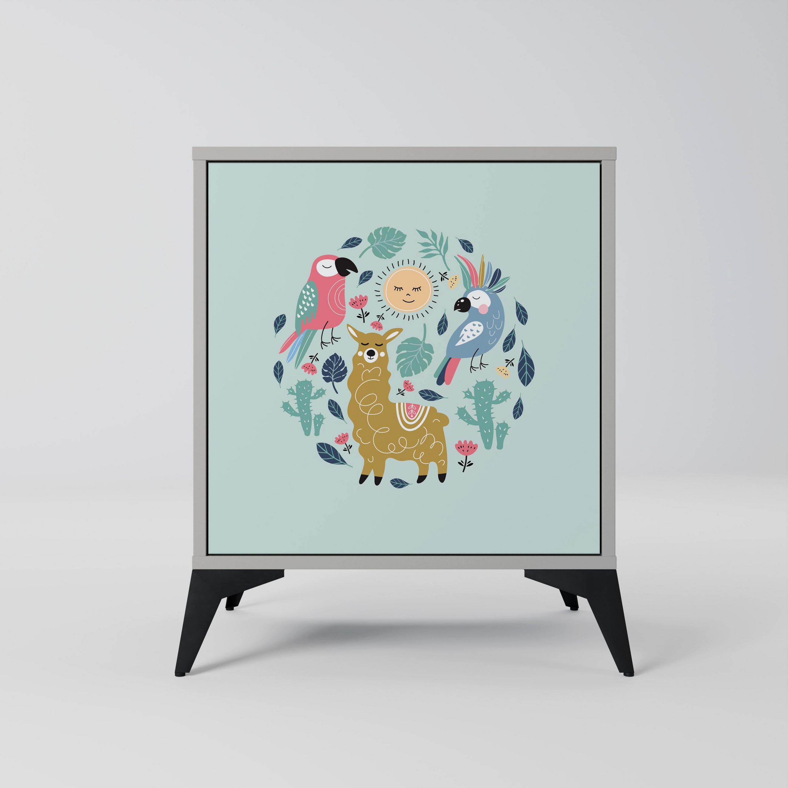 SpaceRebels Sideboard Grau 57.5x70.5x42 cm