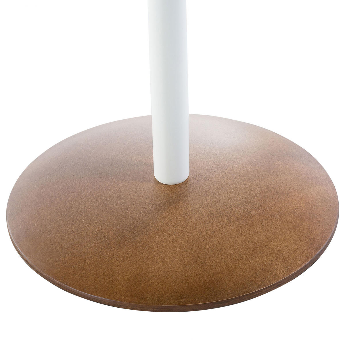 BEISTELLTISCH Holz dunkelbraun 40 cm Oregon - Dunkelbraun/Weiß, Holzwerkstoff (40/40/45cm) - Beliani