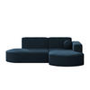 GARTENECKSOFA L-Form Designer Modena Studio Patio Marineblau Rechts - Blau, Holz/Textil (236/78/165cm) - Kaiser Möbel