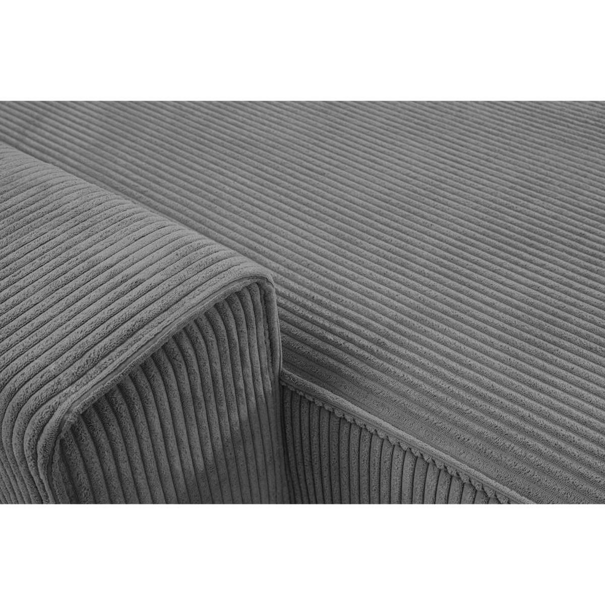 WOHNLANDSCHAFT Hektor U mit Schlaffunktion grau - Grau, Textil (377/94/152cm) - Beautysofa