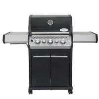 GASGRILL S-318 Schwarz mit 3 Hauptbrenner Schwarz/Silber - Silberfarben/Schwarz, Metall (137/119/64cm) - CHEFGASTRO