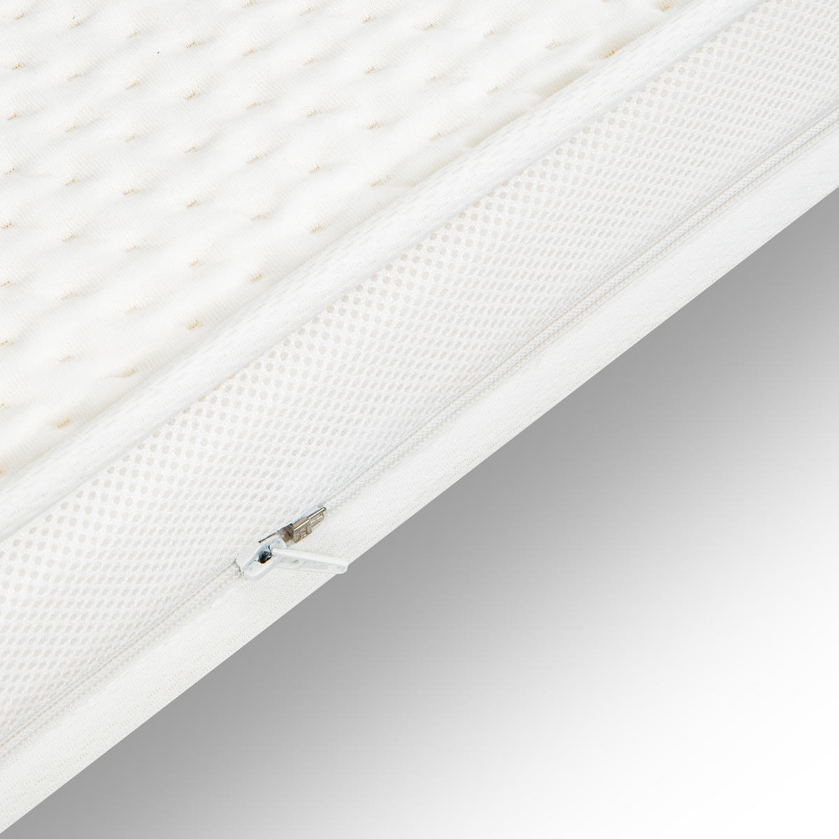 TOPPER SPLIT für elektrische Boxspringbetten PremiumPLUS - Weiß, Textil (180/210cm) - wonello