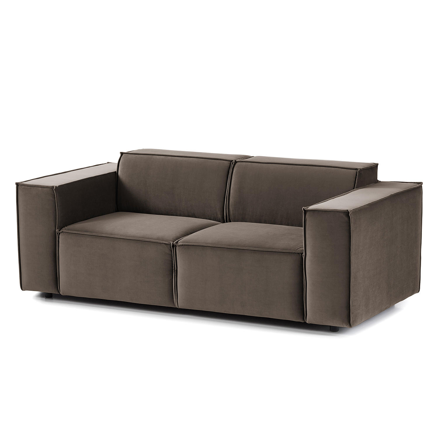 2-SITZER SOFA - Taupe, Textil (189/70/96cm) - home24