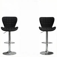 BARHOCKER DE-36206 2er Set höhenverstellbar drehbar Schwarz - Schwarz, Metall (51.5/111.5/47cm) - ComfortXL