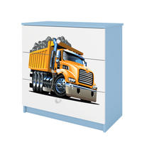 KOMMODE Babydreams Lastwagen 81/81/41 - Blau, Holzwerkstoff (81/81/41cm) - RAUMHIRSCH FURNITURE