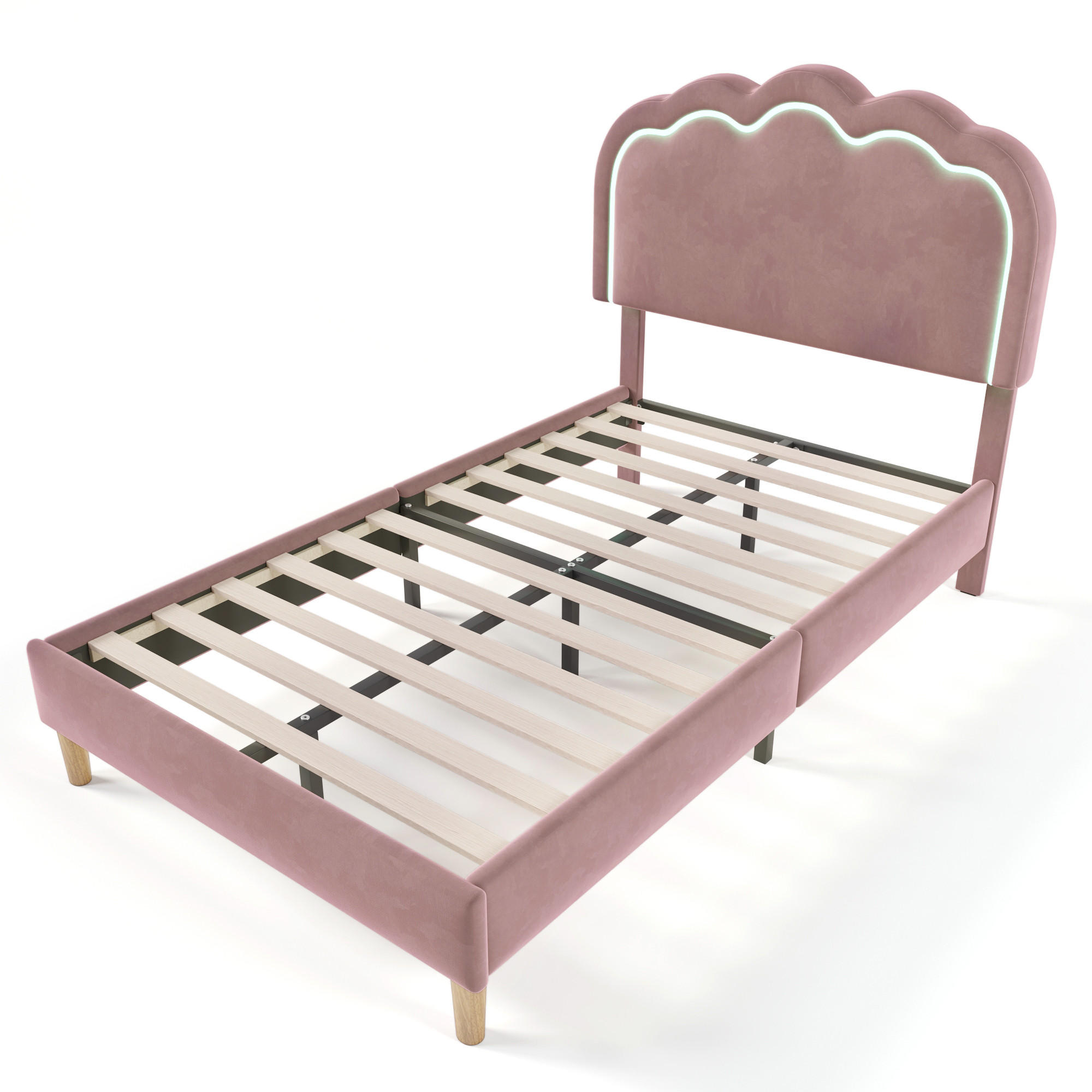 ComfortXL Kinderbett Pink 140x200 cm