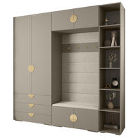GARDEROBEN-SET 236,7/240/47 - Kaschmir/Goldfarben, Holz/Kunststoff (240/236.7/47cm) - Abiks Möbel
