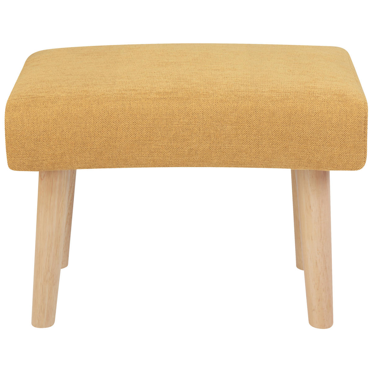 HOCKER Stoff GelbTakoma II - Gelb, Textil (50/34/30cm) - Beliani
