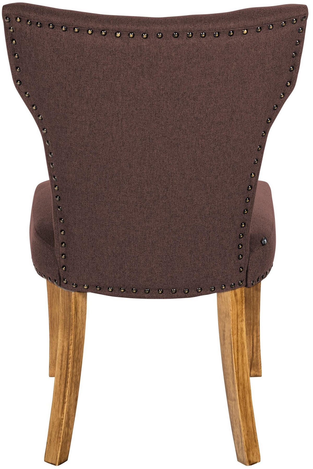WOHNZIMMERSTUHL Stoff braun - Naturfarben/Braun, Holz/Textil (52/90/59cm) - CLP