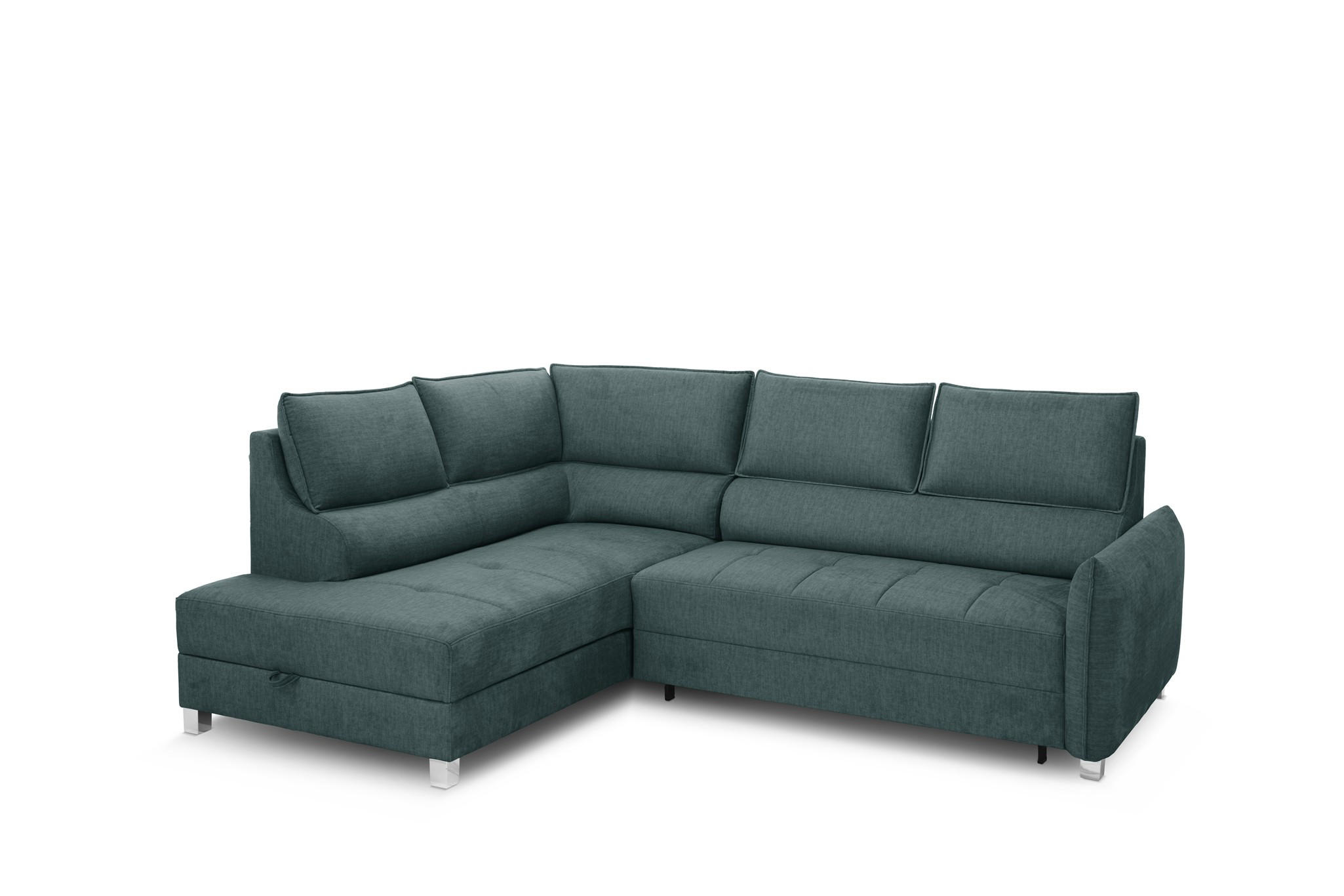 ECKSOFA Marno In Chill Me - Grün, Holzwerkstoff/Textil (200/260cm) - Fun Möbel