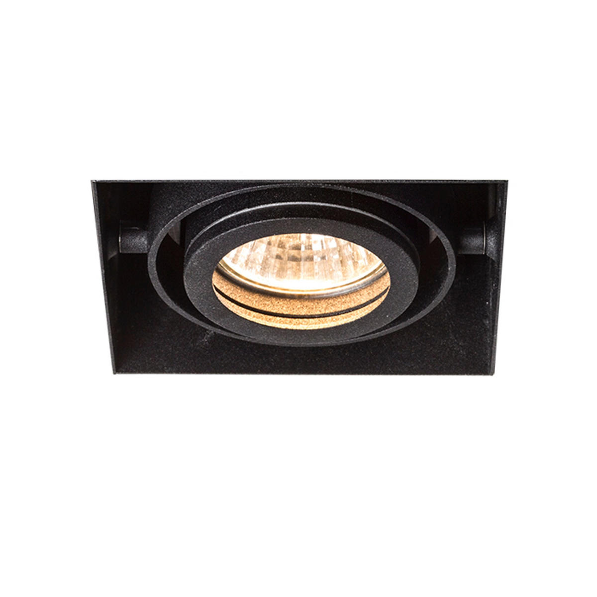 EINBAULEUCHTE ELECTRA I Schwarz 50 W - Schwarz, Metall (95/95/9.5cm) - Rendl