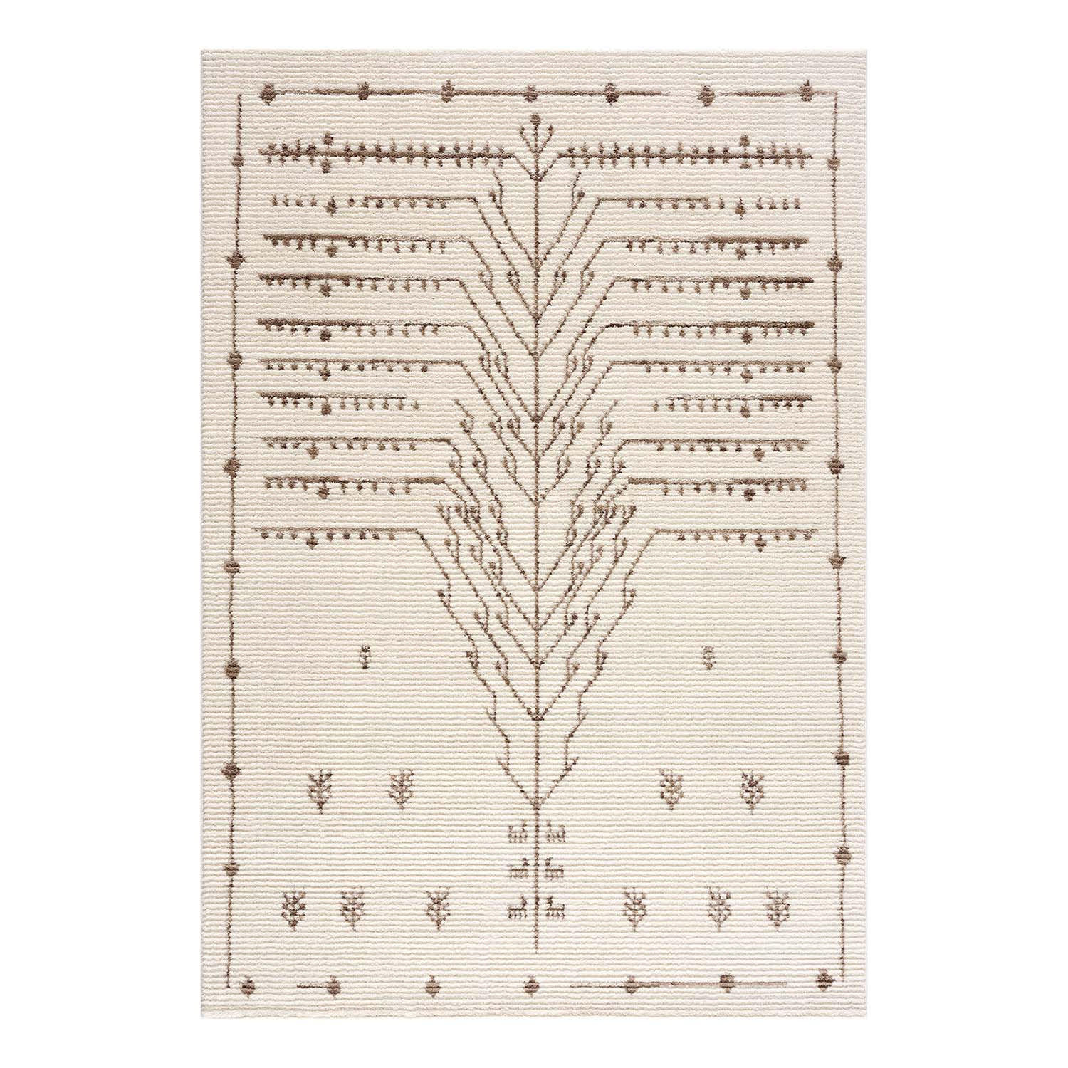 KURZFLOR-TEPPICH April 2308 Creme 140x200 cm - Creme, Textil (140/200cm) - carpet city