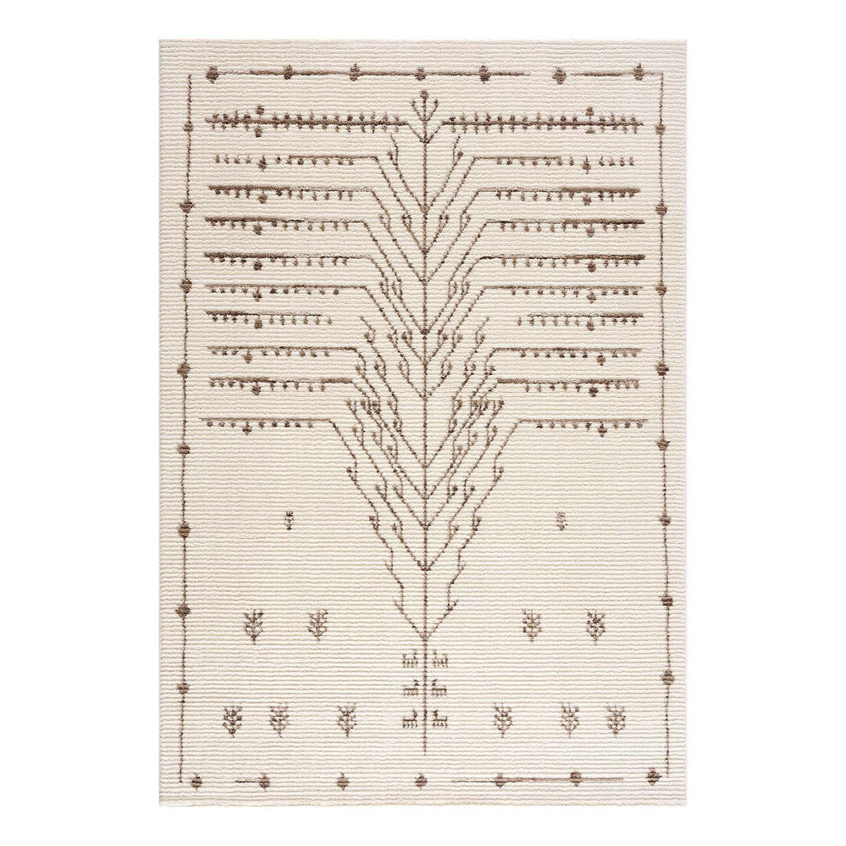 KURZFLOR-TEPPICH April 2308 Creme 160x230 cm - Creme, Textil (160/230cm) - carpet city