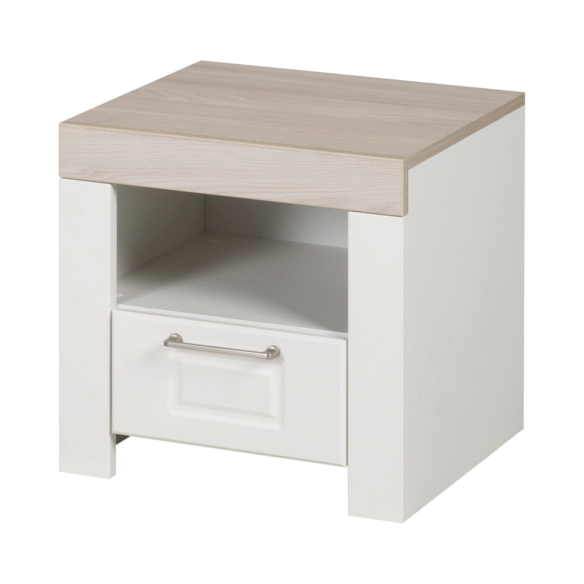 NACHTTISCH Felicia - Weiß, Holzwerkstoff (45/41.5/45cm) - Roba