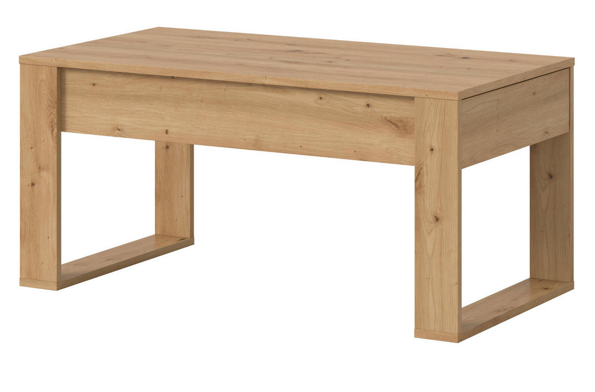 COUCHTISCH Eiche Artisan, Beistelltisch mit 2x Schubkasten, 110 x 60 cm Jonte - Eiche Artisan, Holzwerkstoff (110/60/53cm) - Inn.Furn