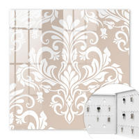 SCHLÜSSELBOX Weiß 30x30 cm – Türöffnung nach rechts - Elegante Symmetrie - Beige, Metall (30/30/5cm) - TULUP