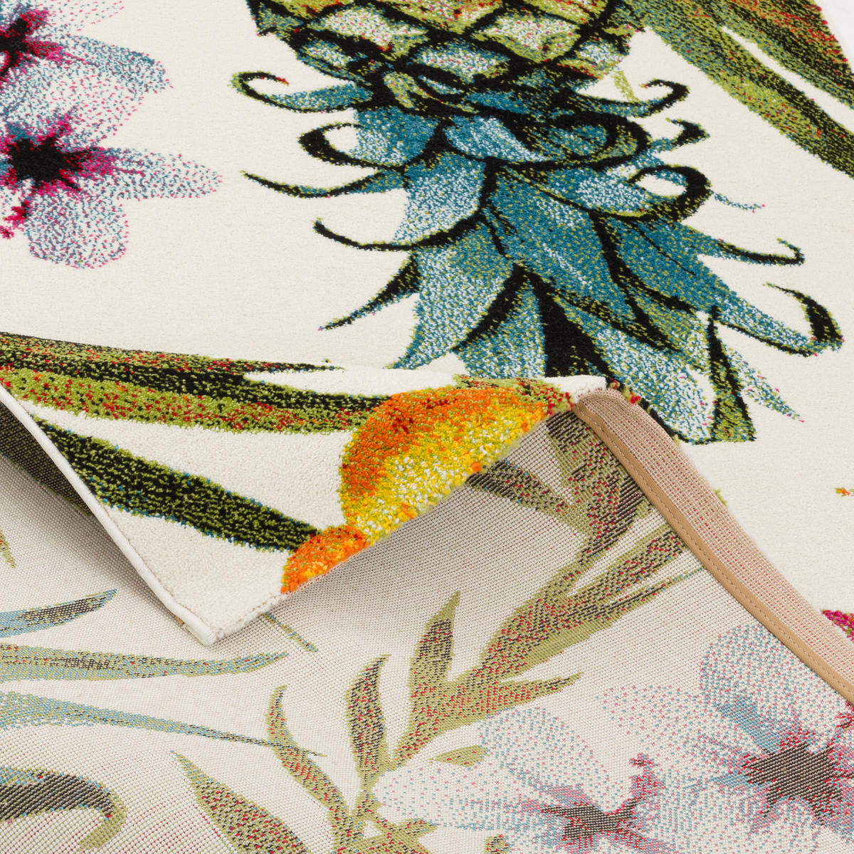 DESIGNER TEPPICH FARO TROPICAL - Multicolor, Textil (80/160cm) - Pergamon