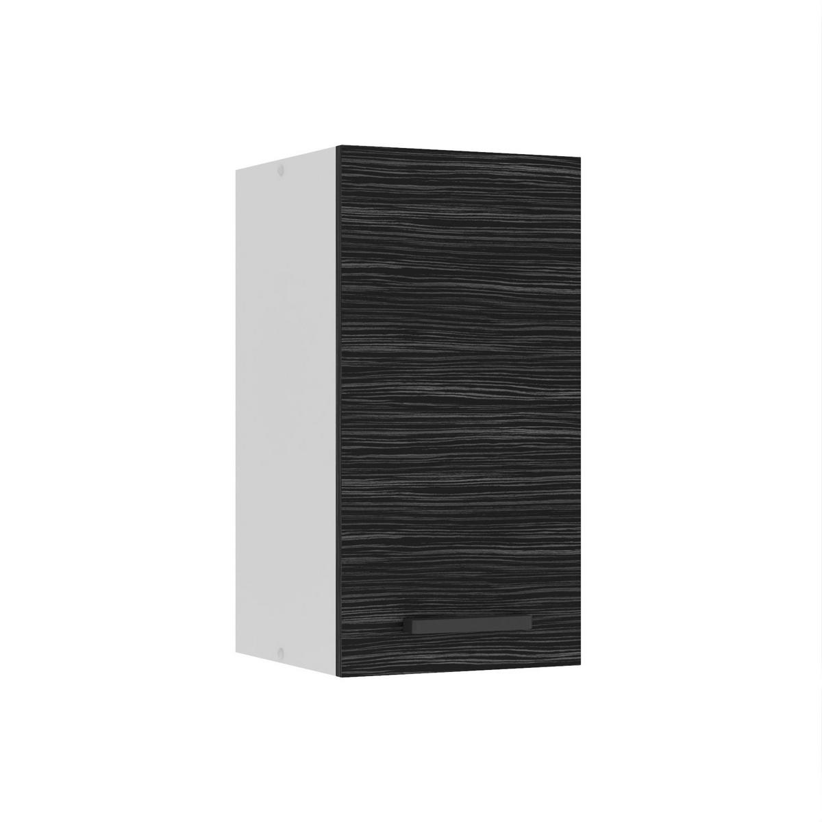 HÄNGESCHRANK SG 30 cm, mit 1 Tür, Königliches Ebenholz - Schwarz, Holz (30/58/29.6cm) - B BELINI GROUP