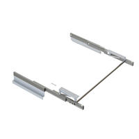 SCHIENEN für Auszieh- und Hubtisch Oplà Folding+39 M120, Aluminium, Edelstahl eloxiert - Edelstahlfarben, Metall (100/3/37cm) - EMUCA