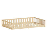 KINDERBETT 120x200 cm Natur aus Kiefernholz - Naturfarben, Holz (200/120cm) - ML-DESIGN