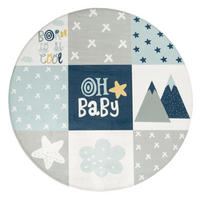 KINDERTEPPICH 120/120 CHICOS 554 - Blau, Kunststoff (120/120cm) - Paco Home