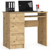 SCHREIBTISCH Artisan-Eichenfarbe 90x50x77 cm - Eiche Artisan, Holzwerkstoff (50/90/77cm) - Akord