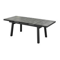 GARTENTISCH Darwin Aluminium ausziehbar 160-210/90/75 cm - Grau, Kunststoff (160/90/77cm) - Green Spirit