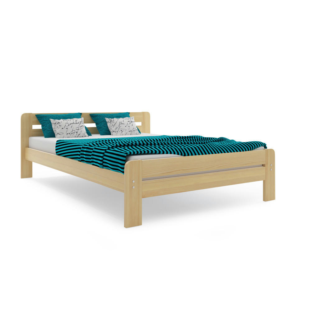 BETT Dallas 140x200cm Holzbett mit Lattenrost - Naturfarben, Holz (140/200cm) - Interbeds