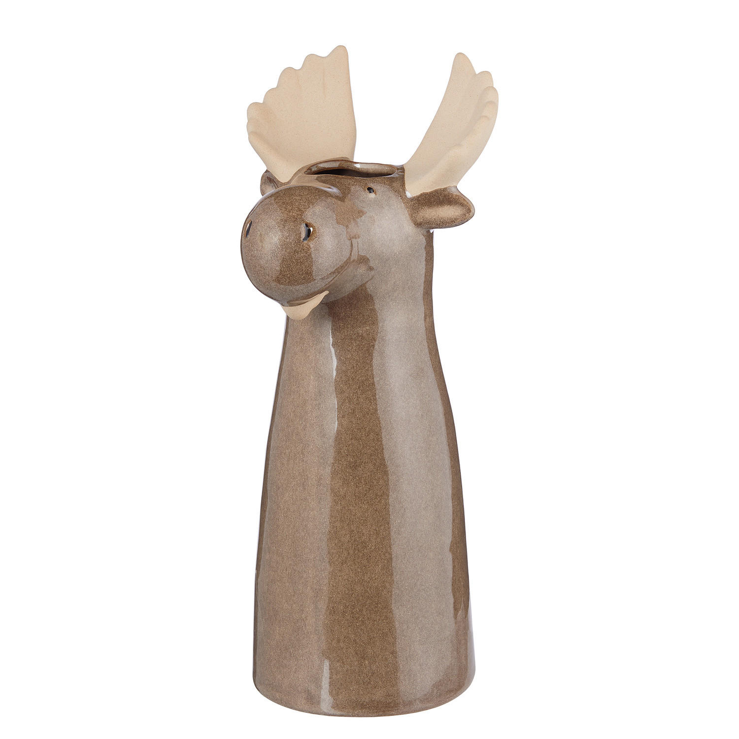 VASE Moose Elch - Braun, Keramik (28cm) - BUTLERS